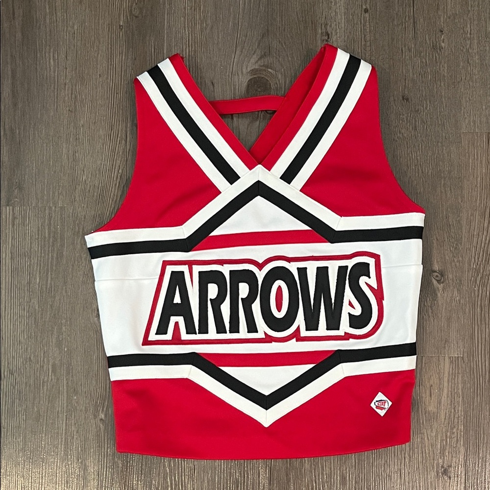 Arrow Kids Cheerleader Costume Top - Red and White
